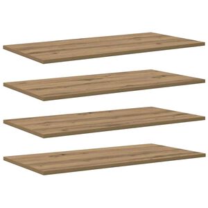 vidaXL Grāmatplaukta Paneļa 3 līmeņi 4 gab. 80 x 40 x 1,5 cm Brūna