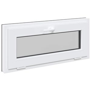 vidaXL Pagraba logs RISOR 90 x 40 cm PVC un stikls Antracīta
