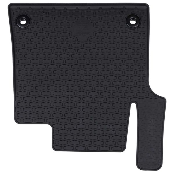 vidaXL Auto paklājs 3 pcs Melna TPE