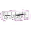 vidaXL Āra dīvānu komplekts 8 pcs Dabiska Cietā akācijas koks