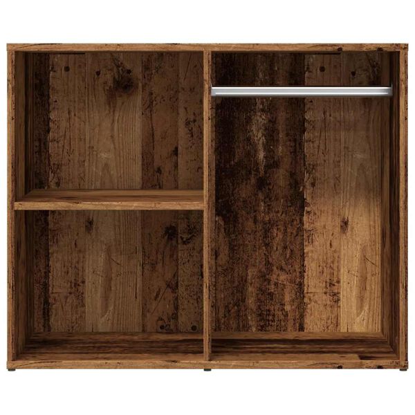 vidaXL ģērbtuves skapis Old Wood 80x40x65 cm Engineered Wood