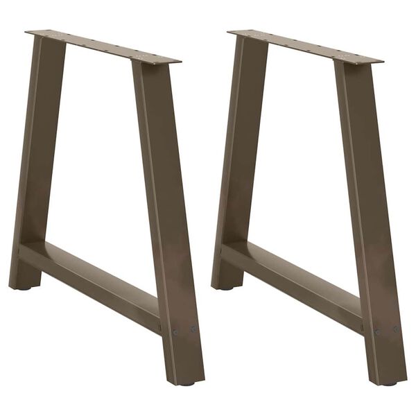 vidaXL ēdamgalda kājas, 2 gab., A-veida, 90x(72-73) cm, tērauds