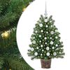 vidaXL Mākslīgā Ziemassvētku eglīte Zaļa 95 cm PE un PVC