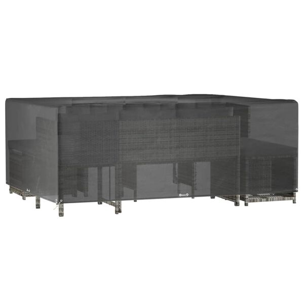 vidaXL dārza mēbeļu pārklājs, 16 gredzeni, 300x250x90 cm, taisnstūra