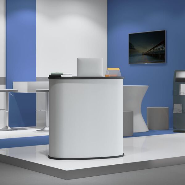 vidaXL izstāžu galds, saliekams, 90x48x93 cm, konstruēts koks