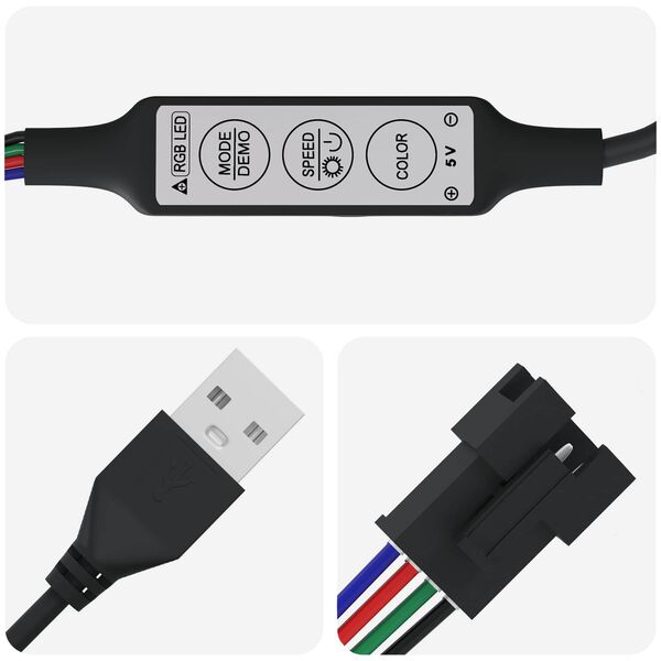 vidaXL LED stripa 2 pcs Melns un balts 1745 mm Vara un plastmasa