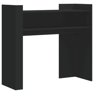 vidaXL konsoles galdiņ&scaron;, melns, 100x35x90 cm, inženierijas koks