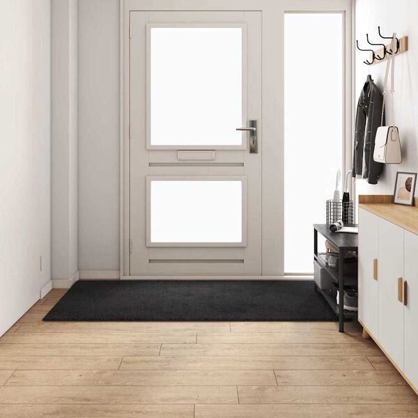 vidaXL Paklāja skrējējs Melna 100 x 200 cm 100% Polipropilēna Ku&scaron;ķis