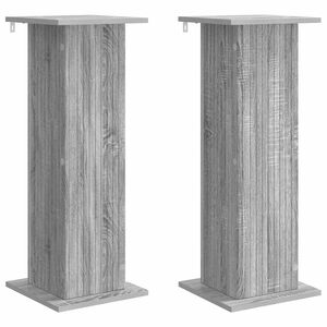 vidaXL Augu statīvs 2 gab. Pelēks Sonoma ozols 30,5 x 30 x 80,5 cm