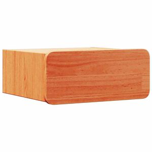 vidaXL Naktsgaldiņ&scaron; Vaks brūns 39 x 34 x 16,5 cm Priedes masīvkoks