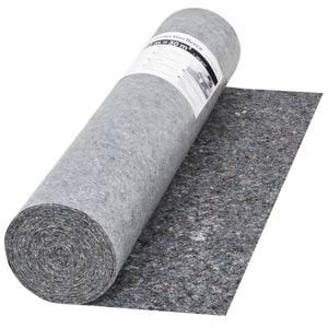 vidaXL grīdas pārklājs, 50 m, 280 g/m&sup2;, neslīdo&scaron;s, pelēks