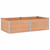 vidaXL Augstā puķu kaste Brūna 200 x 100 x 54 cm WPC un alumīnijs