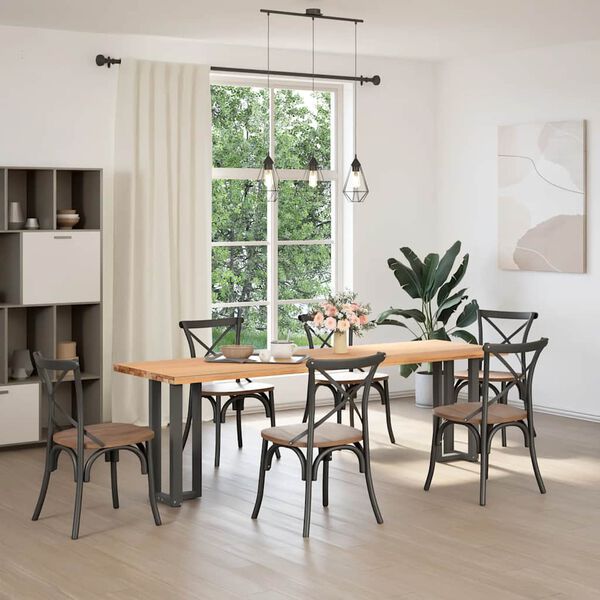 vidaXL konsoles galda kājas, 2 gab., T-veida, antracīta krāsā, 38x25x(72-73) cm, tērauds