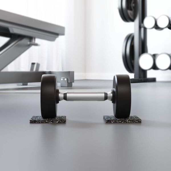 vidaXL Gumijas rullis Melna Gumija