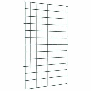vidaXL Dīķa žoga komplekts 8 gab. 50 x 80 cm Tērauds Zaļa