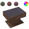 vidaXL kafijas galdiņ&scaron; ar LED, 70x50x45 cm, inženierijas koks
