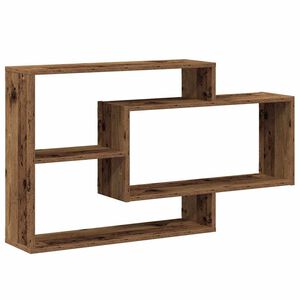 vidaXL Sienas plaukts Old Wood 104x20x58,5 cm Engineered Wood