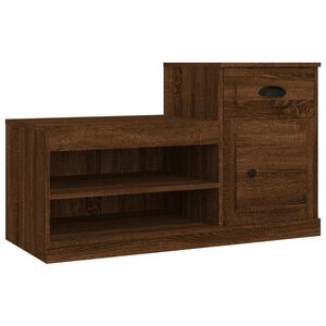 vidaXL apavu plaukts, brūna ozolkoka, 100x42x60 cm, inženierijas koks