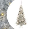 vidaXL Ziemassvētku eglīte ar LED gaismām Sudraba 180 cm