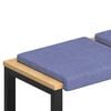 vidaXL Solspilvens 2 pcs Audums Džinsu zils Dziļums 35 cm