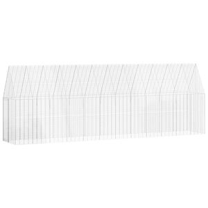 vidaXL Vistu būris 2 gab. Sudraba 600 x 100 x 210 cm Cinkota tērauda