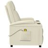 vidaXL masāžas krēsls, krēmbalta mākslīgā āda