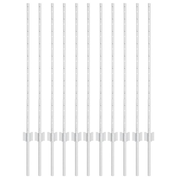 vidaXL Žoga āķis 11 pcs Sudraba 100 cm Tērauds