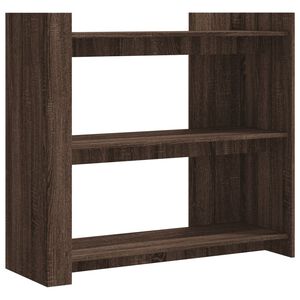 vidaXL konsoles galdiņ&scaron;, brūna koka, 100x35x90 cm, inženierijas koks