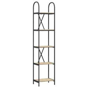vidaXL Grāmatu plaukts 5 līmeņi 40 x 30 x 183 cm Inženierijas koks