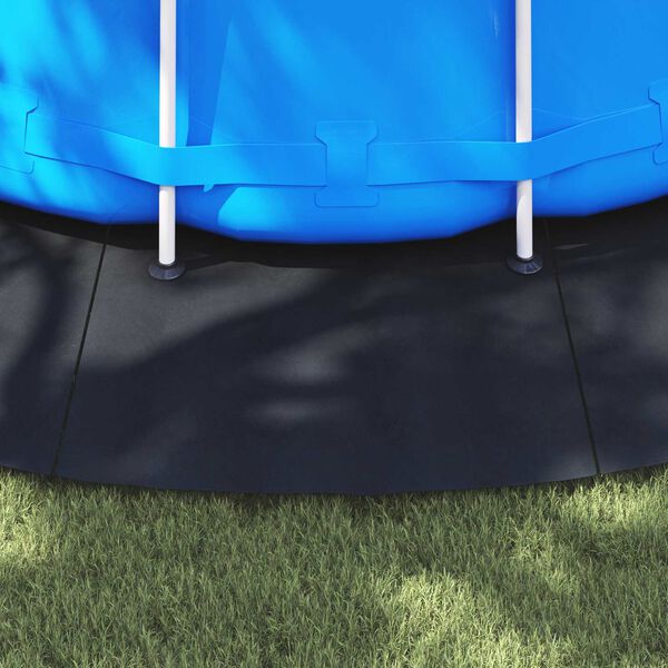 vidaXL Baseina grīdas pārklājs Melna &Oslash; 610 cm Nesintētā auduma