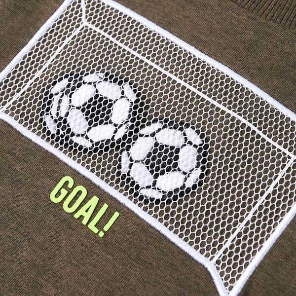 Bērnu krekls ar garām piedurknēm, haki, 104