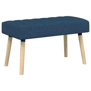 vidaXL Kanāla pūkains sols Zila 80 x 40 x 46 cm Audums