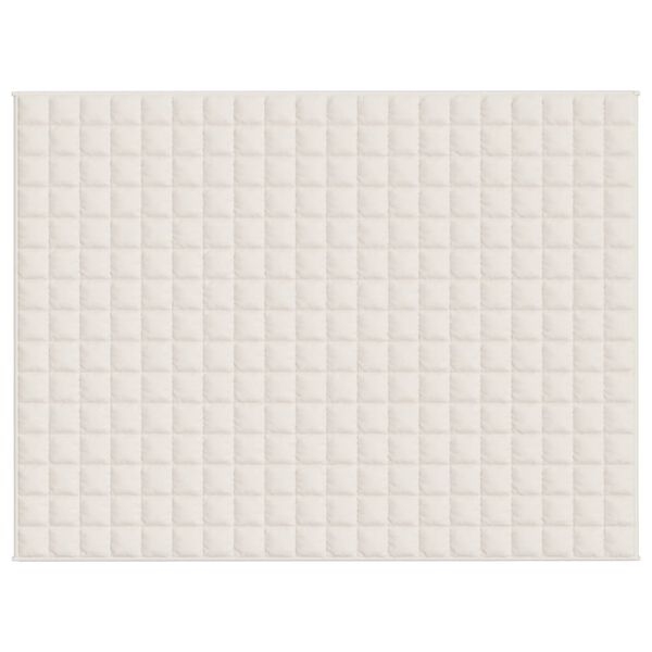 vidaXL smaguma sega, gai&scaron;as krēmkrāsas, 152x203 cm, 11 kg, audums