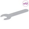 vidaXL Uzgriežņa 12 pcs Sudraba 13 mm Dzelzs