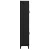 vidaXL Augstais skapītis Melns ozolkoks 69,5 x 34 x 180 cm
