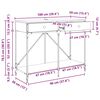 vidaXL Konsoles galds Vecs koks 100 x 39 x 78,5 cm Inženierijas koks