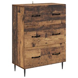 vidaXL Atvilktņu skapis Vecs koks 66 x 34,5 x 89,5 cm