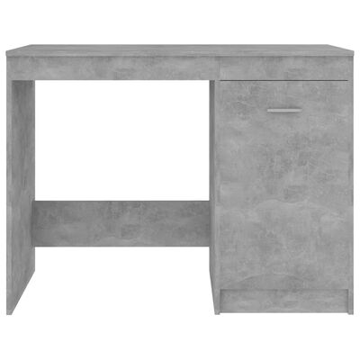 vidaXL rakstāmgalds, betona pelēks, 100x50x76 cm, skaidu plāksne