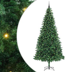 vidaXL Mākslīgā Ziemassvētku eglīte su 300 LED ar statīvu Zaļa 300 cm