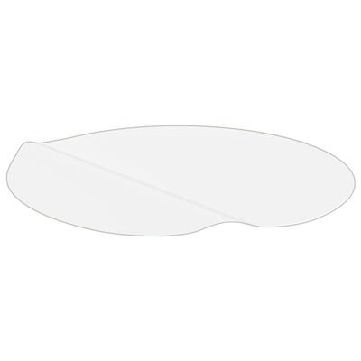 vidaXL galda aizsargsegums, caurspīdīgs, Ø90 cm, 2 mm, PVC