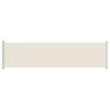 vidaXL izvelkama sānu markīze, krēmkrāsas, 600x160 cm