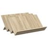 vidaXL Žurnālu statīvs ar plauktu Sonoma ozols 65 x 53 x 28,5 cm