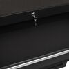 vidaXL instrumentu ratiņi, 5 atvilktnes, melni, 69x33x77 cm tērauds