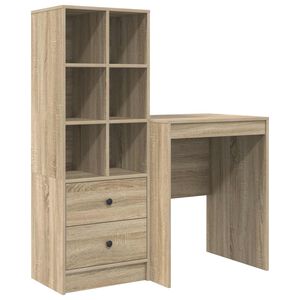 vidaXL Galds Sonoma ozols 105,5 x 50 x 127 cm 2 gab.