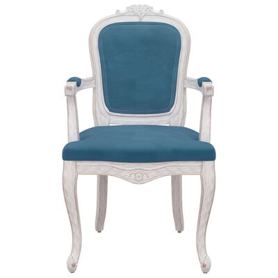 vidaXL virtuves krēsli, 2 gab., 62x59,5x100,5 cm, zils samts