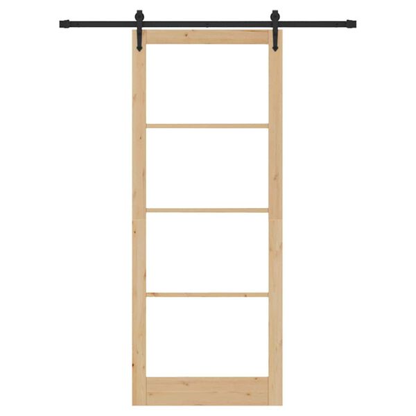 vidaXL Slīdo&scaron;ās durvis Dabiska 83 x 232 cm