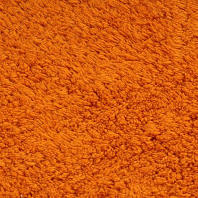 vidaXL vannasistabas paklāji, 3 gab., oranžs audums