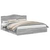vidaXL Glabā&scaron;anas gulta Pelēks Sonoma 200 x 200 cm Inženierijas koks