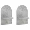 vidaXL Sienas plaukts 2 gab. Betona pelēks 23 x 13.5 x 37.5 cm