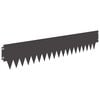 vidaXL Zāliena Apmale 10 pcs 103 x 20 cm tērauds Melns